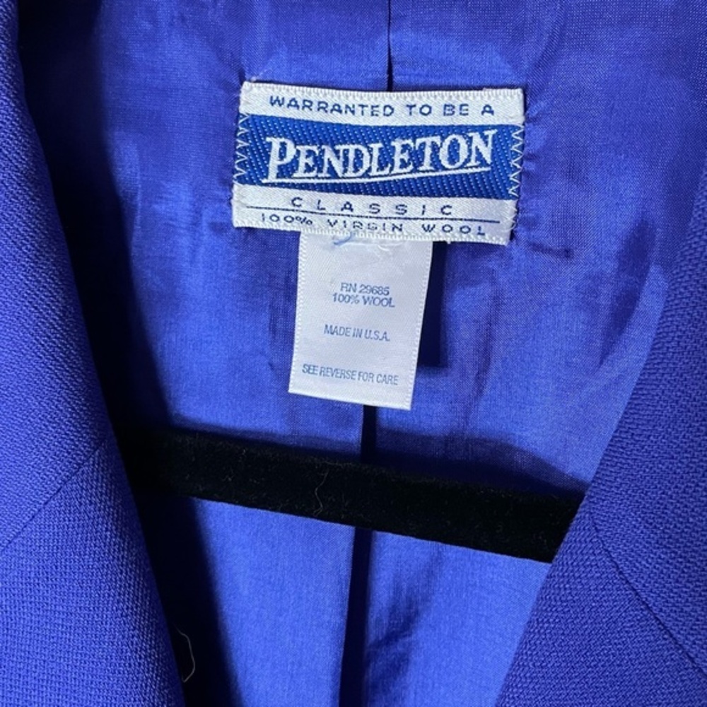 Pendleton Vintage Purple Women’s Blazer Sport Coat Suit Jacket Size Large to XL - Picture 4 of 7